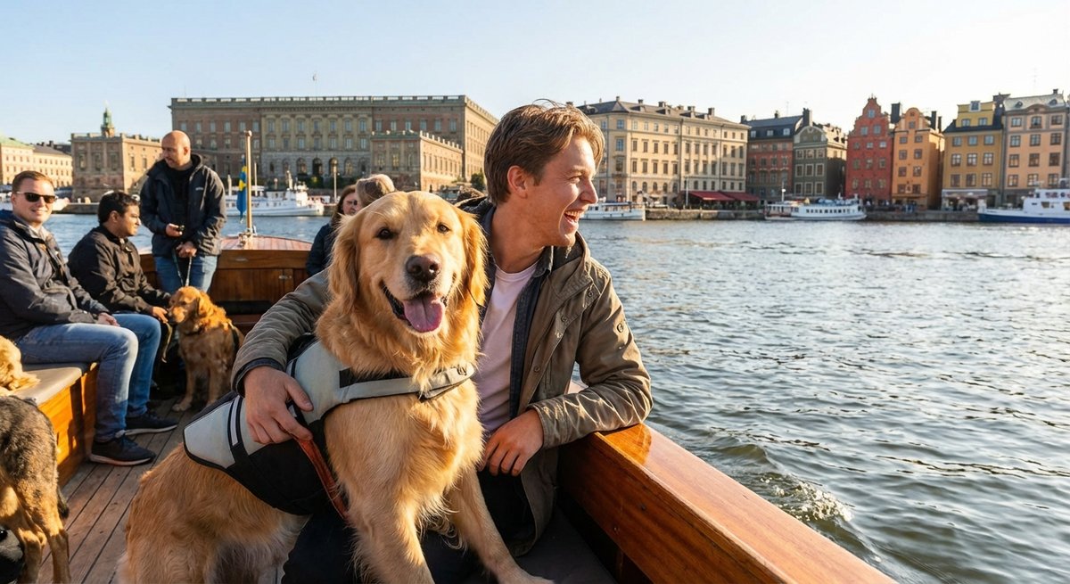 Bootsfahrt mit Hund in Stockholm - Hundefreundlich