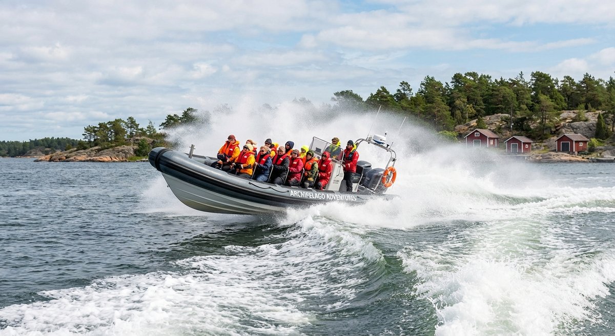 RIB Speedboot Tour Stockholm - Adrenalin pur